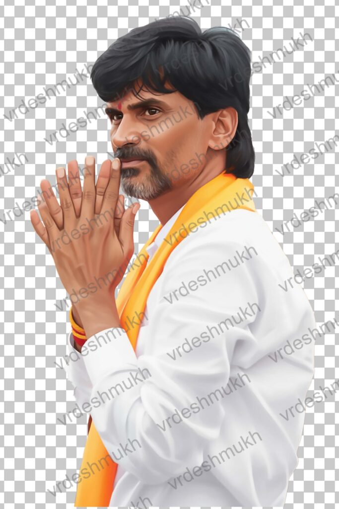 Maratha Sangharsh Yoddha Manoj Dada Jarange Patil PNG Free Download | Transparent Image