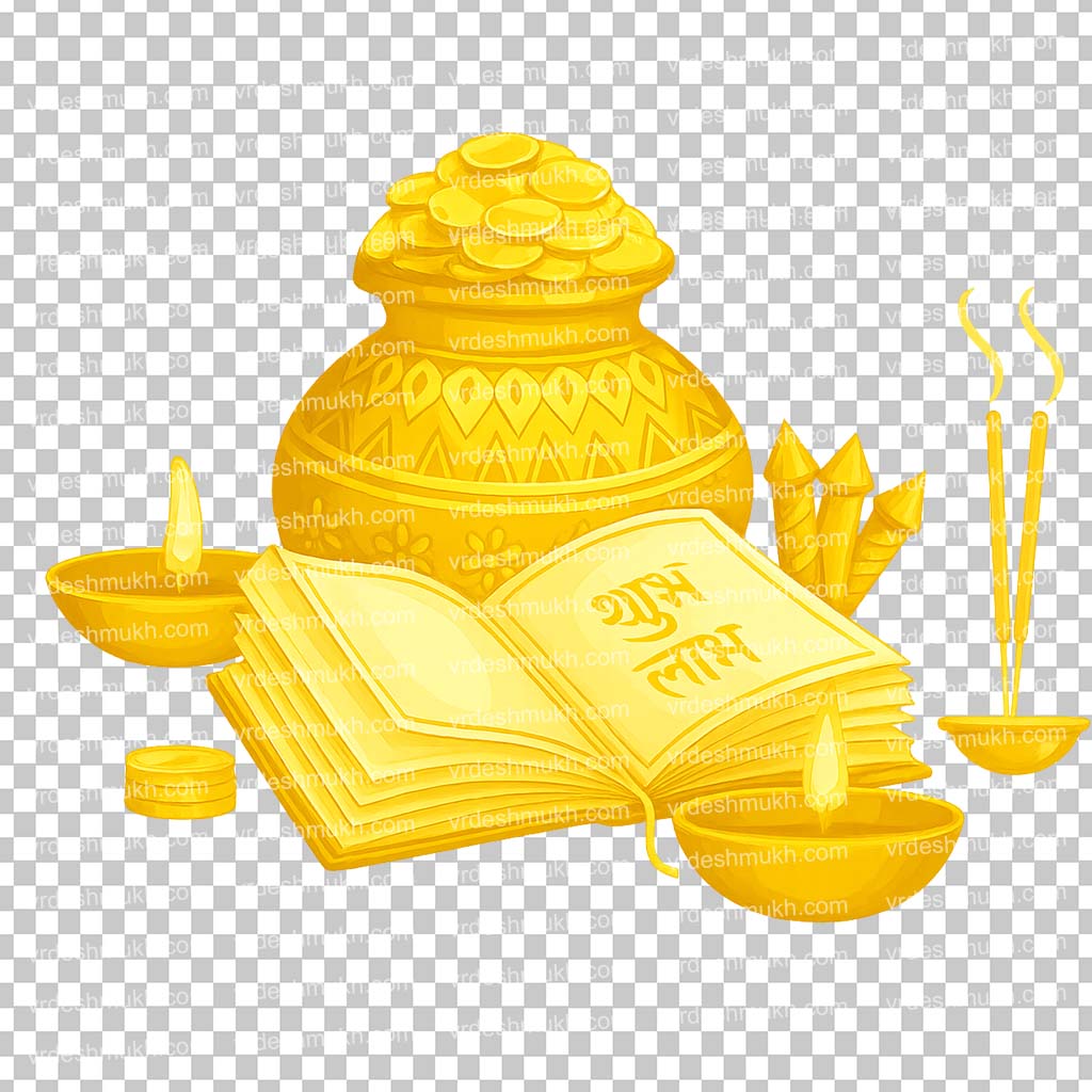 Golden Kalash Puja PNG Free Download
