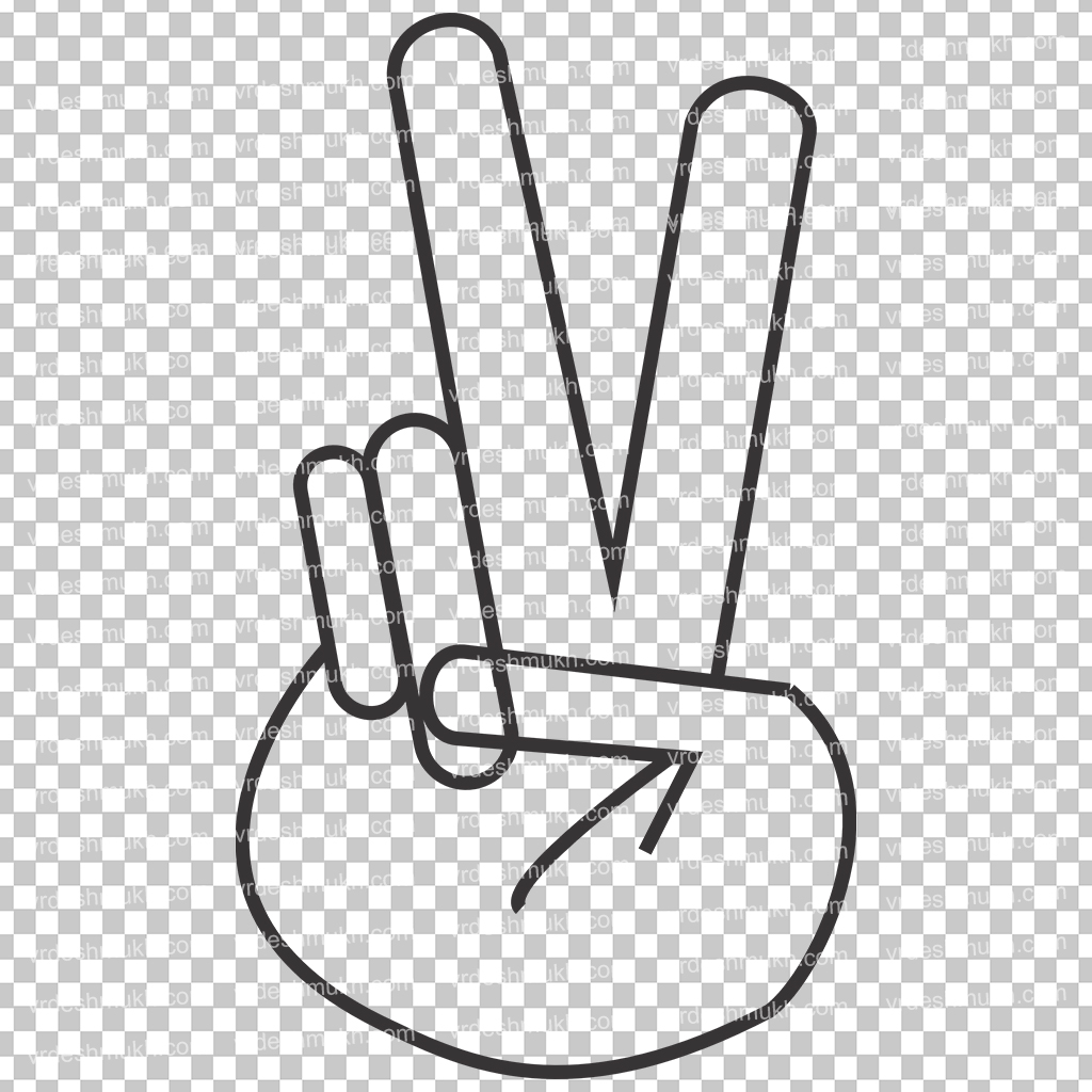Victory Hand PNG