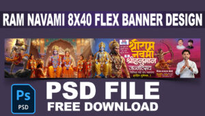 Ram Navami 8x40 Flex Banner PSD – Print Ready