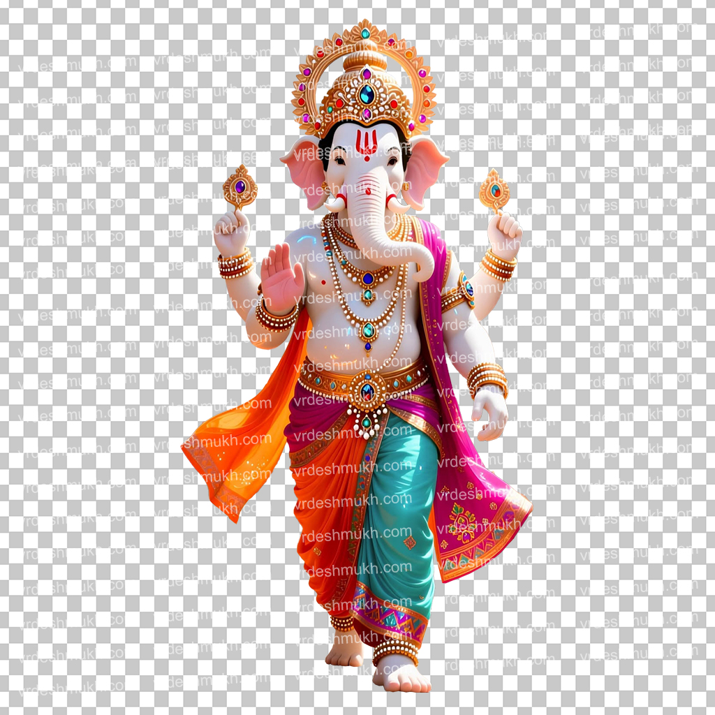 Lord Ganesha PNG Transparent Background | Ganpati Bappa PNG Free Download