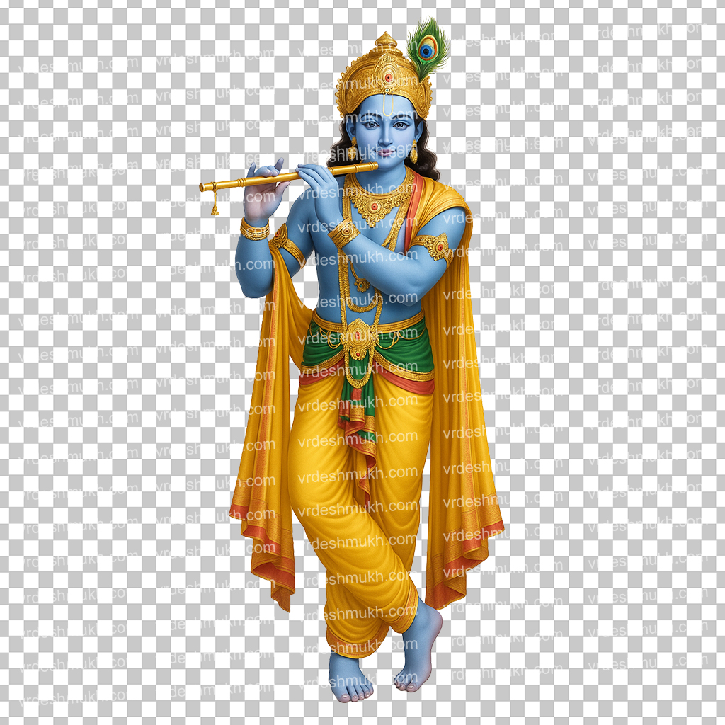 Lord Krishna PNG Transparent Background | Shri Krishna PNG Free Download