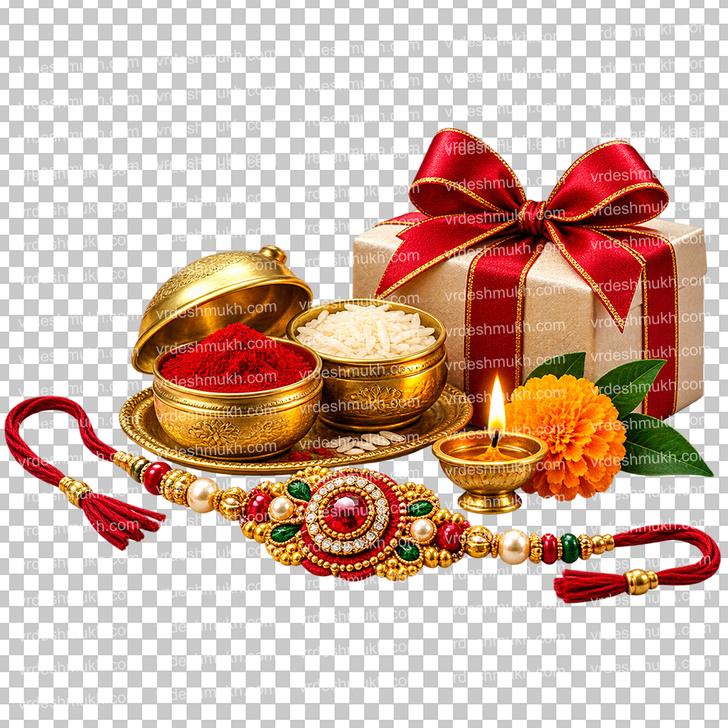 Raksha Bandhan PNG Transparent Background | Rakhi Gift PNG Free Download